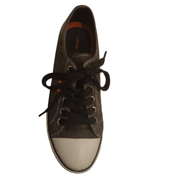 LEVI'S "Comfort" Gray & Black Canvas Sneakers Size 8 - NWOT - Picture 10 of 14